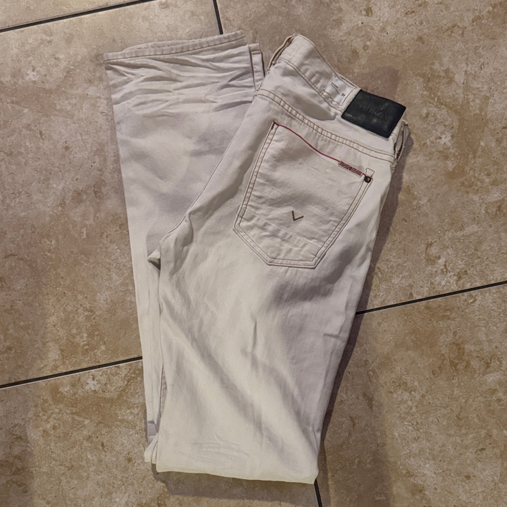 Hudson Jeans Byron Slim Straight in off white
